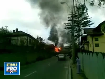 Incendiu violent intr-un cartier din Iasi