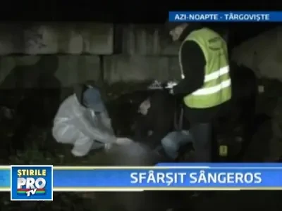 Moarte violenta la Targoviste! Un barbat a fost gasit intr-o balta de sange