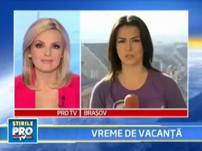 Vreme de aprilie pe Valea Prahovei si la Brasov!