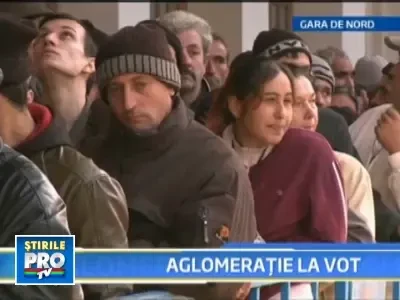 Cele mai aglomerate sectii de votare: Gara de Nord si Facultatea de Drept