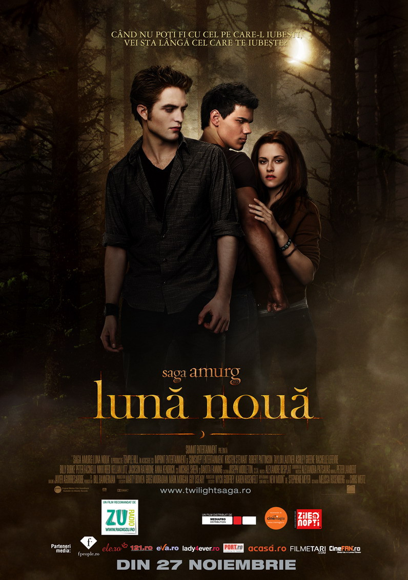 "Saga Amurg: Luna Noua", pe primul loc in box office-ul nord-american!