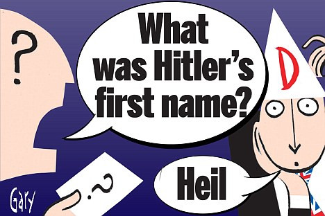 "- Care este prenumele lui Hitler? - Heil!" ... si alte asemenea raspunsuri