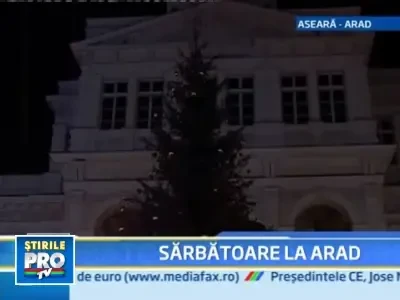 Beculetele de Craciun de la Arad, aprinse de Norbert! Afla-i povestea!