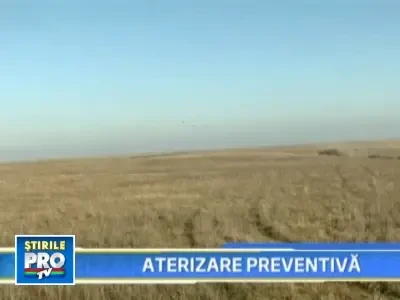 Emotii in aer! Un elicopter militar a aterizat de urgenta langa Pitesti