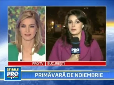 Vreme de martie, la sfarsit de noiembrie! Bucurestenii, in maneca scurta