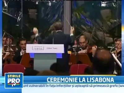 Semnarea Tratatului de la Lisabona, marcata de o ceremonie fastuoasa