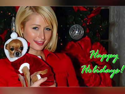 Paris Hilton va ureaza "Sarbatori fericite"!