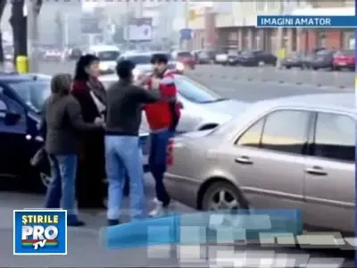 Cum se face o constatare neamiabila? Cu pumnii si picioarele! VEZI VIDEO!