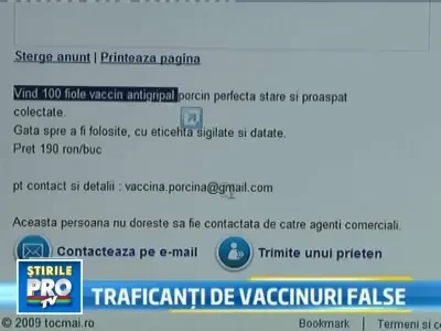 CAMERA ASCUNSA! Apa chioara, vanduta in locul vaccinului Cantgrip