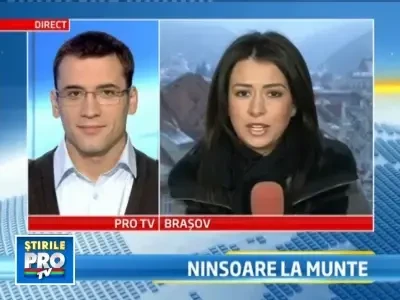 Vine iarna! La Brasov au cazut primii fulgi de zapada