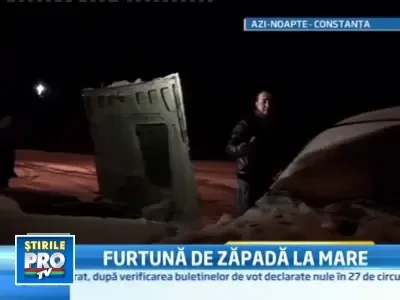 Cosmar alb! Viscol si polei, la Constanta!