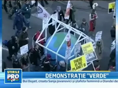 Demonstratie gigant impotriva incalzirii globale, la Copenhaga