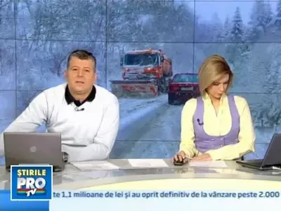 Drumuri blocate, intarzieri de zeci de minute la trenuri! E iarna pe bune!