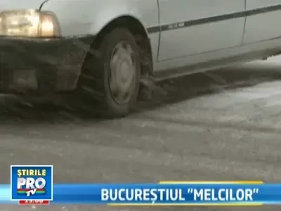 Traficul a inghetat in Bucuresti. Soferii au stat la cozi kilometrice