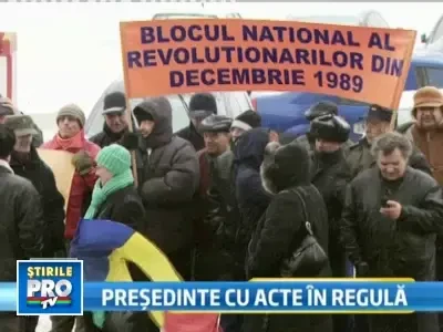 Traian Basescu a intarziat la ceremonia de validare, din cauza zapezii!