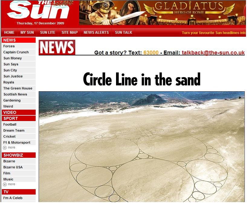 Cea mai mare opera de arta desenata in nisip!