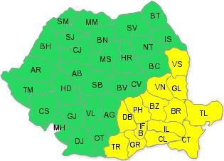 Ninsoarea si viscolul s-au intors! Cod galben in sudul si estul tarii
