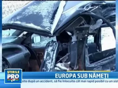 Intreaga Europa este inghetata! Iar urmatoarele zile vor aduce tot furtuni