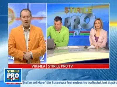 Prognoza meteo pentru urmatoarele trei zile