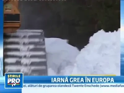 Viscolul si ninsoarea dau de furca europenilor. Vezi cele mai afectate tari