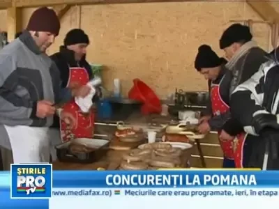 Concurs de taierea porcului in Timis