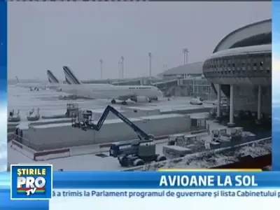 Planurile de Craciun a zeci de europeni, "inzapezite" de vremea rea