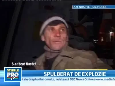 Ranit intr-o explozie, medicii se lupta sa-i salveze viata