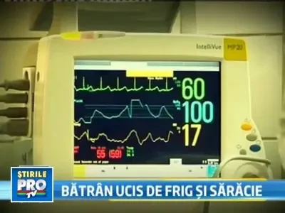 Batran gasit mort in casa dupa ce a inghetat de frig! Sotia e in coma!