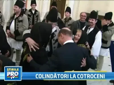 Traian Basescu, dupa ce a fost colindat: Imi doresc cadou un nou Guvern