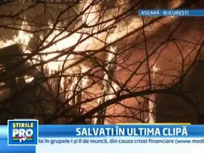 Dragoste de tata! A trecut prin foc pentru a-si salva copiii!