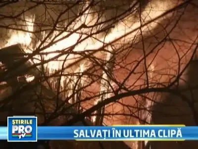 Dragoste de tata! A trecut prin foc pentru a-si salva copiii!
