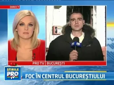 Cafenea din centrul Capitalei, mistuita de un incendiu de proportii