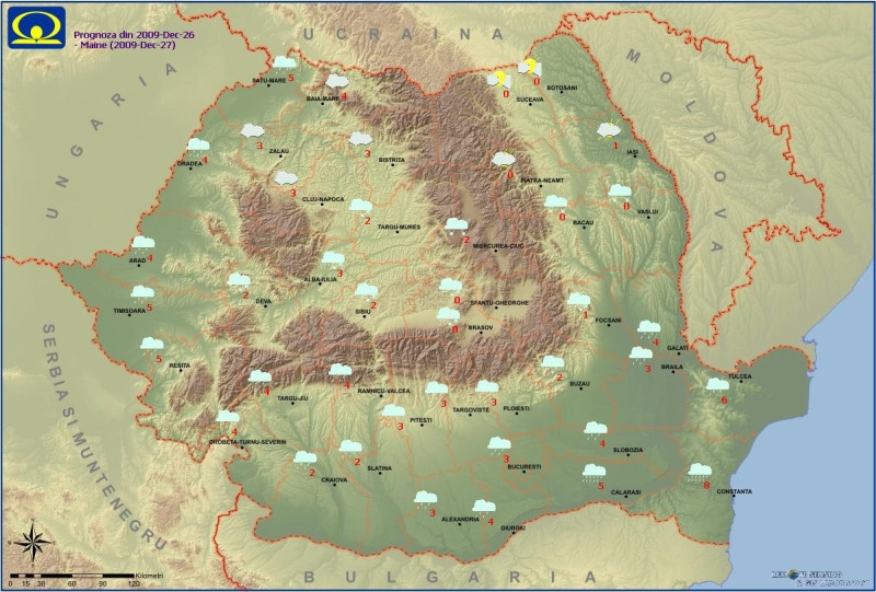 Vezi prognoza meteo pentru duminica, 27 decembrie!