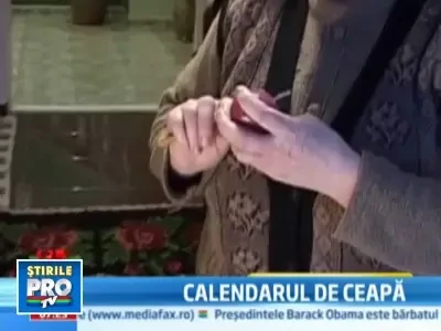 Calendarul din foi de ceapa: 2010, un an secetos, dar si ploios!