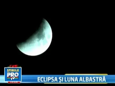 Eclipsa de luna si "luna albastra", pentru prima oara in ultimii 20 de ani!