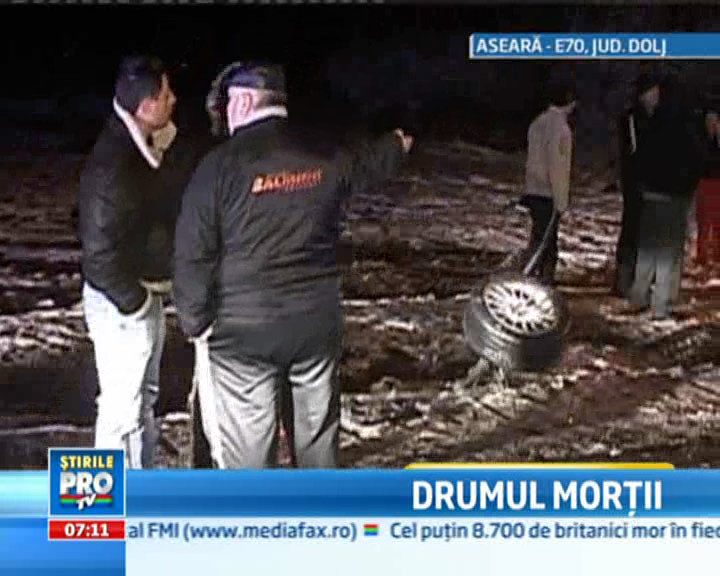 Seara sangeroasa pe o sosea din Dolj! Doi morti si trei raniti