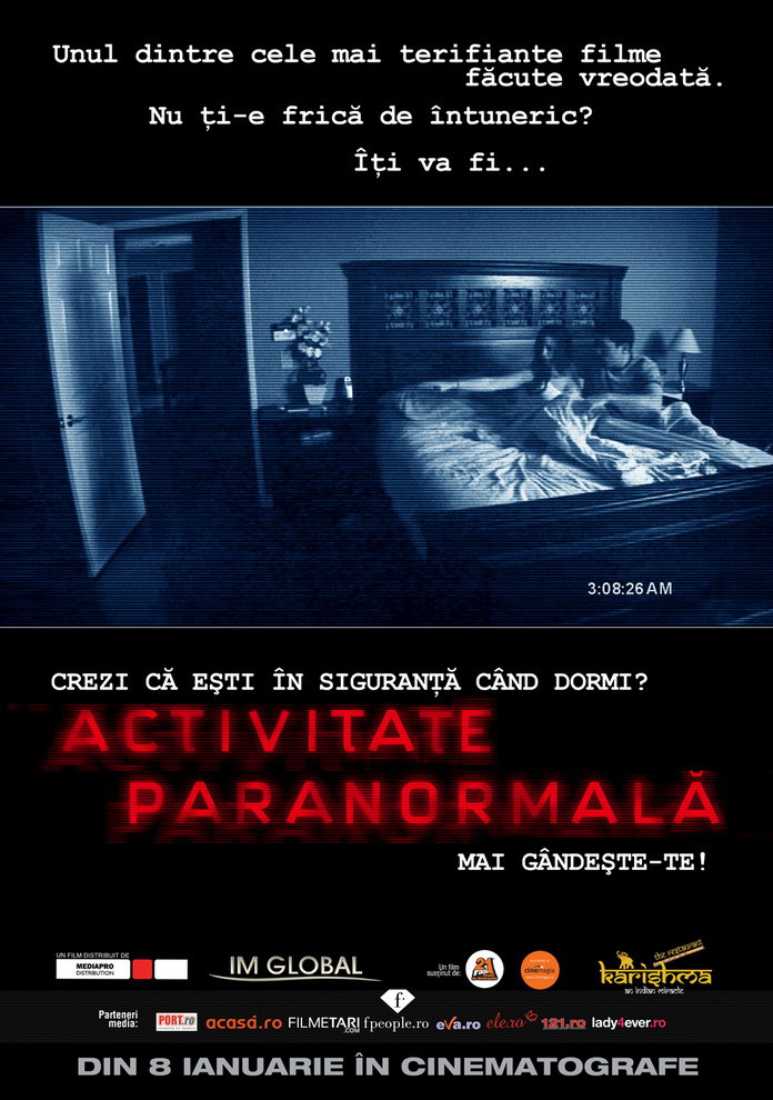 "Activitate Paranormala", in cinematografele din Romania!