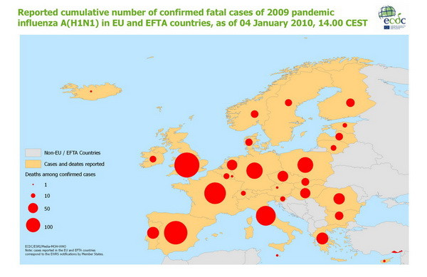 Virusul AH1N1 a ucis 1934 de oameni in Europa