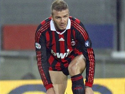 David Beckham a ramas in chiloti!