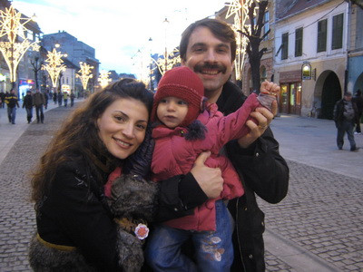 Alexandru Papadopol si Ioana Ginghina si-au dus fetita in Austria