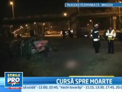 Brasov: cursa spre moarte. Doi tineri au pierit, un al treilea e grav ranit