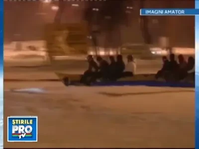 Cu banana pneumatica pe strazile din Constanta!