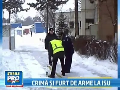 Ofiter ISU, mort! Criminalul s-a sinucis, armele furate gasite in casa lui!