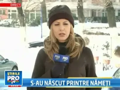 Au nascut acasa, din cauza zapezilor!