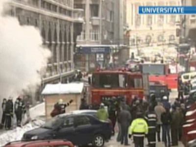 Incendiu la Facultatea de Litere de la Universitatea Bucuresti