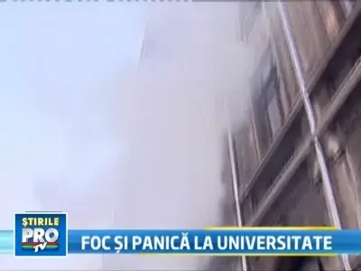 Incendiu la Facultatea de Litere de la Universitatea Bucuresti