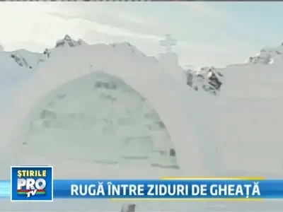 Biserica de gheata de la Balea Lac a fost sfintita