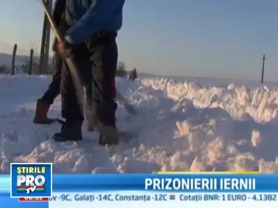 Rupti de lume! Mai multe localitati din Vaslui, izolate din cauza zapezii