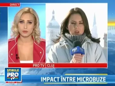 Sapte persoane ranite dupa ce doua microbuze s-au ciocnit pe DN1