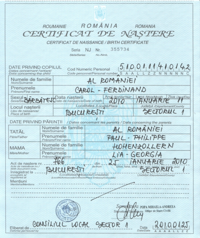 El este Carol Ferdinand de Romania!